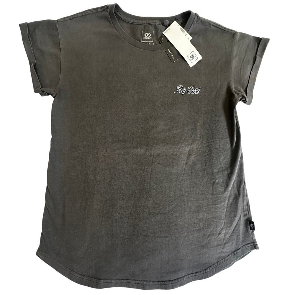 Rip Curl Graphic Tee Surf Logo Black Medium NWT